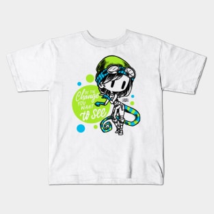 chameleon girl Kids T-Shirt